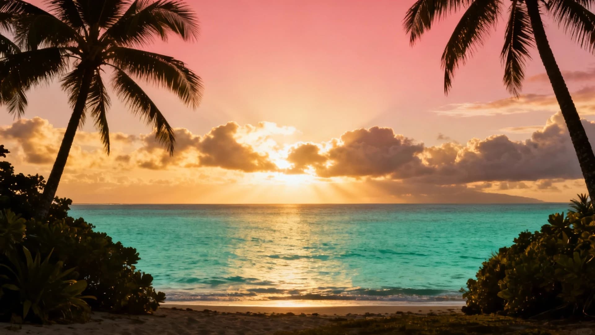 Peaceful Hawaiian sunrise over the ocean - symbolizing hope and new beginnings in recovery